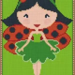 Vedd meg online Pixelhobby 804398 Katica lány (20,3x25,4cm) 4 alaplapos szett