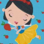 Biztonságos vásárlás Pixelhobby 804399 Hófehérke (20,3x25,4cm) 4 alaplapos szett