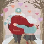 Vedd meg online Pixelhobby 804404 Idős pár (20,3x25,4cm) 4 alaplapos szett