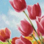Pixelhobby 804458 Tulipán mező (25,4x20,3cm) 4 alaplapos szett Ajánlat