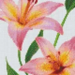 Pixelhobby 804470 Virág (25,4x20,3cm) 4 alaplapos szett Alacsony ár