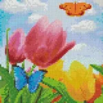 Pixelhobby 804473 Tulipánok (25,4x20,3cm) 4 alaplapos szett Akciós ár