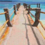 Pixelhobby 808101 Tengerparti híd (25,4x40,6cm) 8 alaplapos szett Árcsökkenés