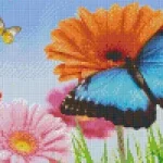 Pixelhobby 808109 Pillangó a réten (40,6cmx25,4cm) 8 alaplapos szett Utolsó esély
