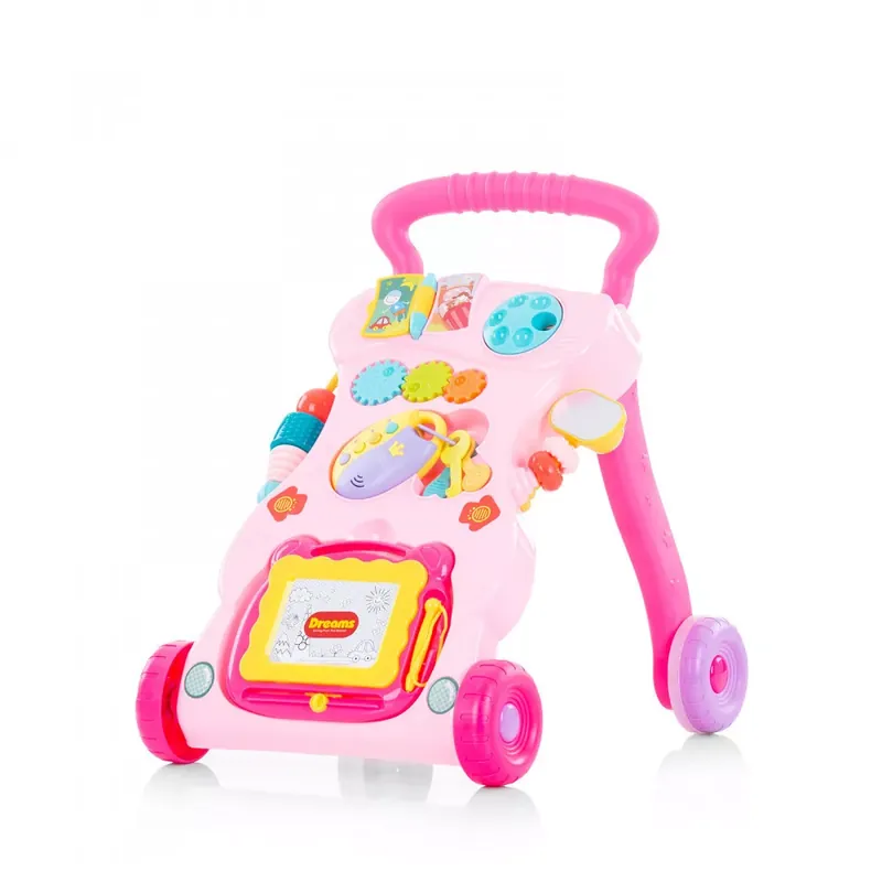 Biztonságos fizetés Chipolino Funny járássegítő - Pink