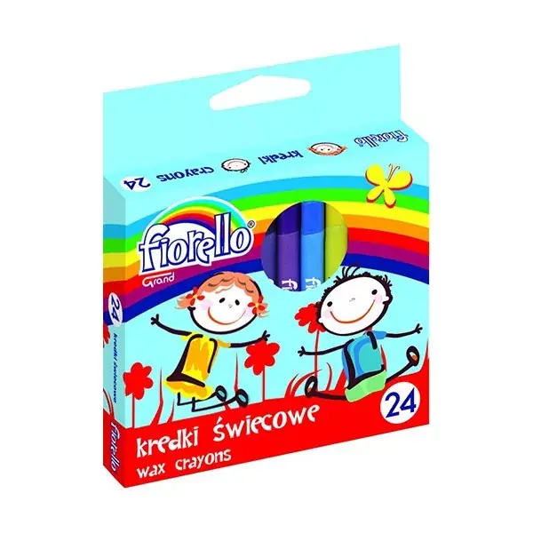 Zsírkréta FIORELLO kerek hegyezett 24 színű Vedd meg most