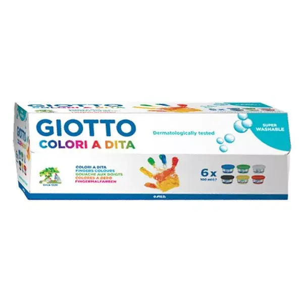 Ujjfesték GIOTTO 6x100ml 6 darabos Különleges ajánlat