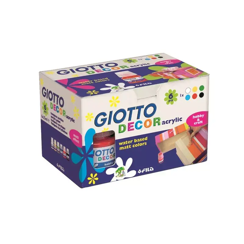 Olcsó Akrilfesték GIOTTO 25ml 6 darabos