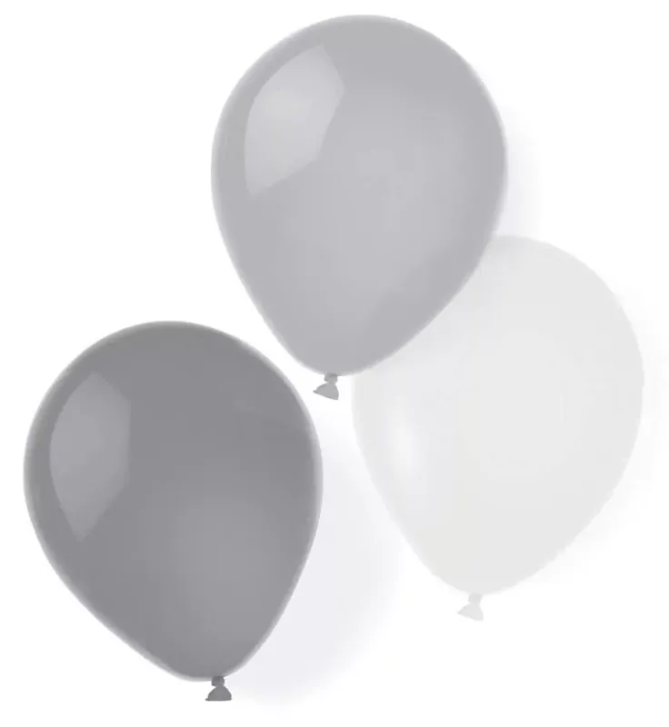 Rendeld meg most Ezüst Silver Dream léggömb, lufi 8 db-os 10 inch (25,4 cm)