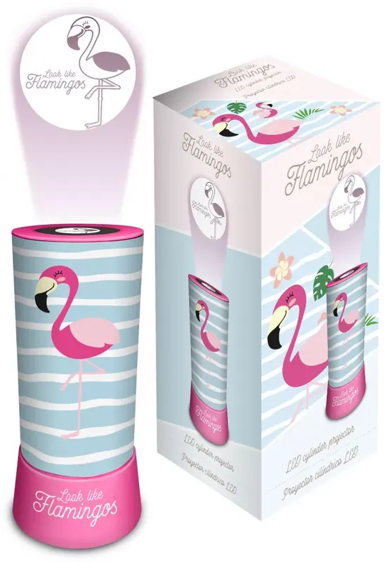 Flamingo Happy 2 az 1-ben kivetítő, lámpa, éjszakai fény Prémium