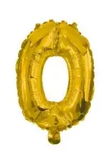 Outlet Arany Gold 0-ás szám fólia lufi 10 cm