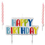 Végkiárusítás Happy Birthday Colorful tortagyertya, gyertya szett 5 db-os