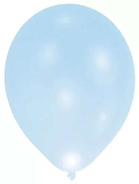 Akciós ár Világító LED Blue léggömb, lufi 5 db-os 11 inch (27,5 cm)