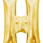 Ne maradj le Arany Gold mini H betű fólia lufi 33 cm