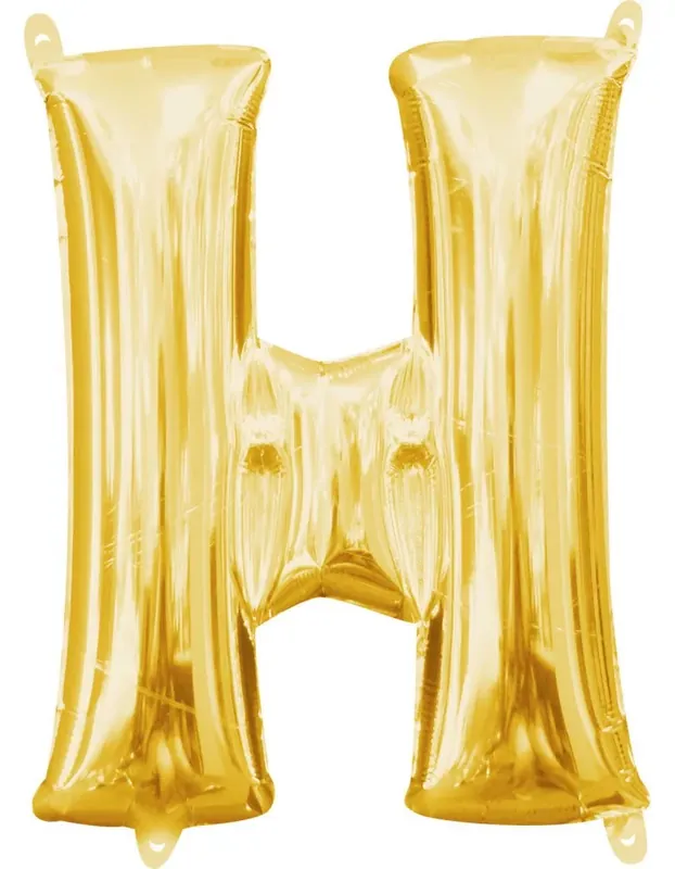 Ne maradj le Arany Gold mini H betű fólia lufi 33 cm