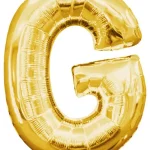 Legkelendőbb Arany Gold mini G betű fólia lufi 33 cm