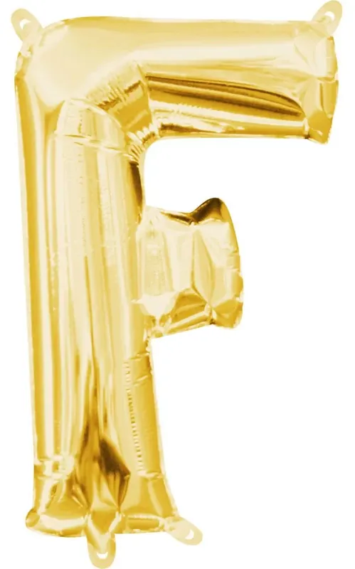 Arany Gold mini F betű fólia lufi 33 cm Vedd meg most