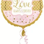 Love Always fólia lufi 43 cm Népszerű