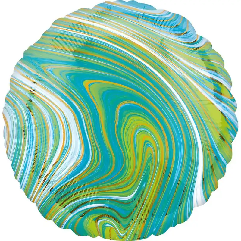 Zöld Circle fólia lufi 43 cm Expressz kézbesítés