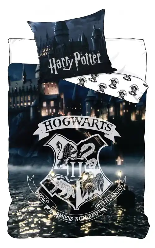 Harry Potter ágyneműhuzat Hogvarts 140×200cm, 70×90 cm Prémium