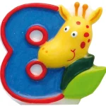 Olcsóbb Szafari Giraffe tortagyertya, számgyertya 8-as