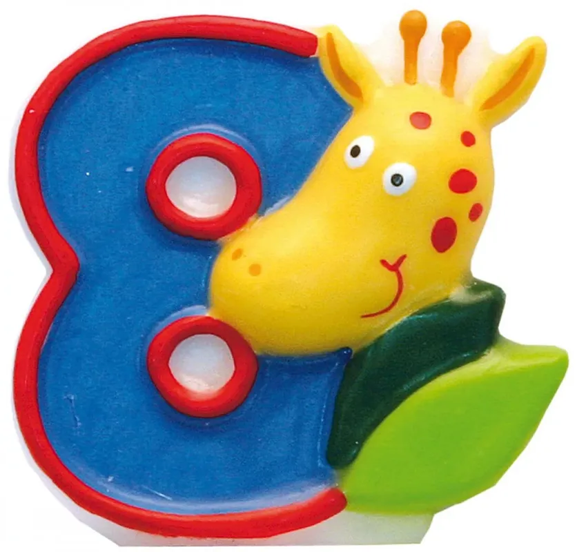 Olcsóbb Szafari Giraffe tortagyertya, számgyertya 8-as