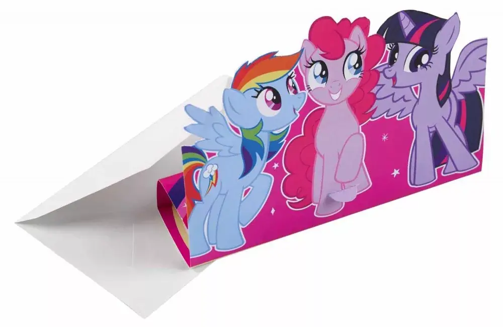 Kedvezményes ár Én kicsi pónim Rainbow Sparkle Party Meghívó 8 db-os