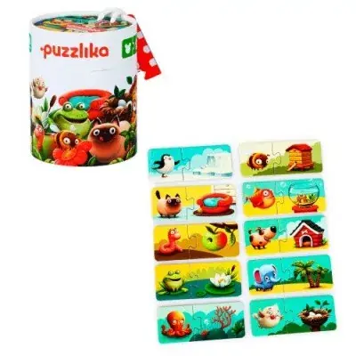 Szezonális akció Állatok és lakhelyeik puzzle