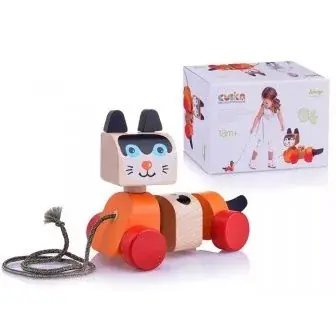 Biztonságos fizetés Cubika Sétáló cica fából