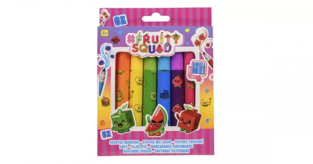 Fruitysquad - Illatos vastag filctoll 8 db /csomag Legjobb ár