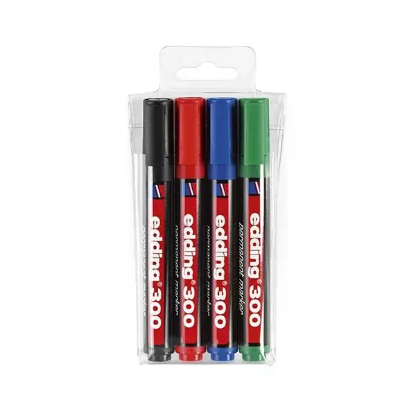 Gyors kiszállítás Alkoholos marker EDDING 300 kerek 4 darabos