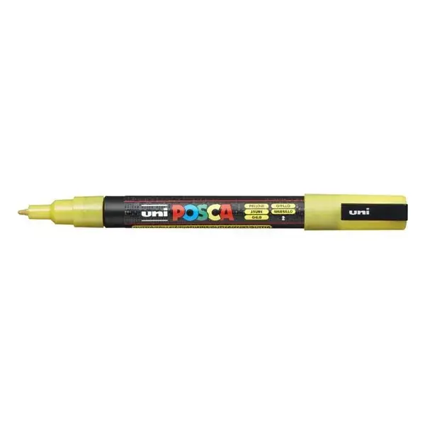 Kiárusítás Filctoll UNI Posca PC-3ML csillámló sárga