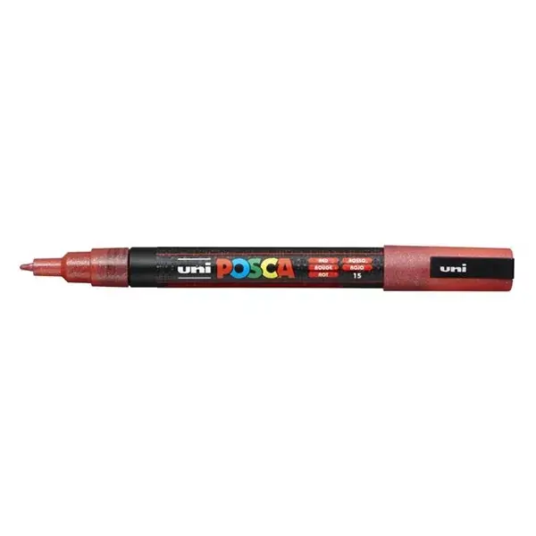 Legnépszerűbb Filctoll UNI Posca PC-3ML csillámló piros