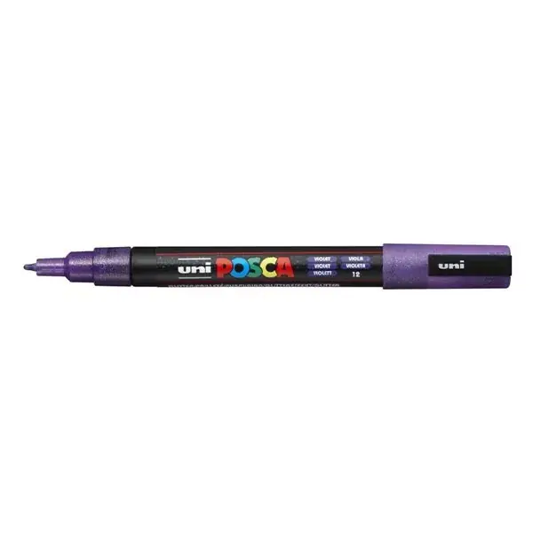 Filctoll UNI Posca PC-3ML csillámló lila Azonnal elérhető