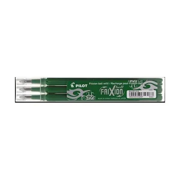 Népszerű Tollbetét roller PILOT Frixion Clicker/Ball radírozható 0,35 mm zöld 3 darabos