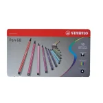 Filctoll STABILO Pen 68 50 darabos fém dobozban Akció