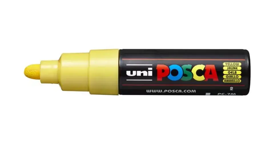 Filctoll UNI Posca PC-7M sárga Kiárusítás