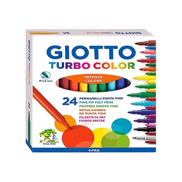 Filctoll GIOTTO Turbo Color 2,8mm 24 darabos Népszerű