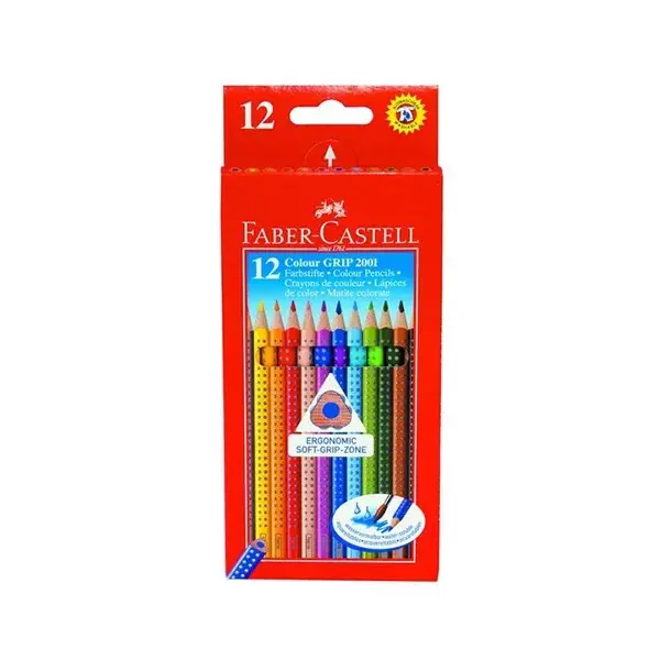 Színes ceruza FABER-CASTELL Grip háromszögletű 12 darabos Vedd meg online