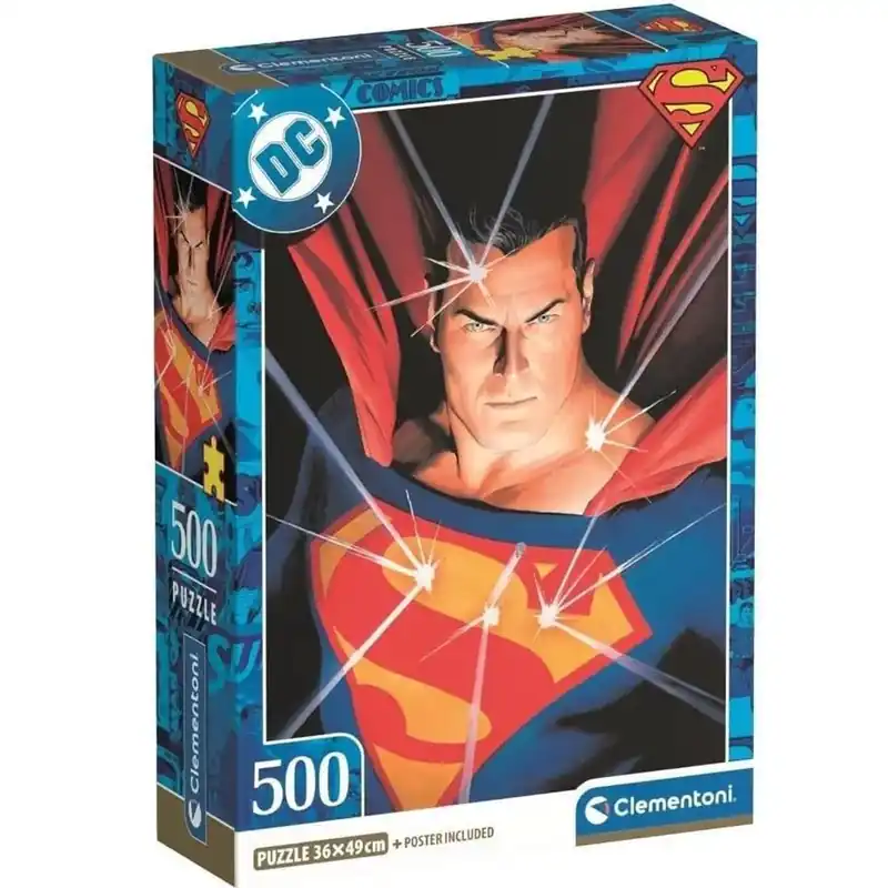 DC Comics Superman 500db-os puzzle - Clementoni Szuper akció