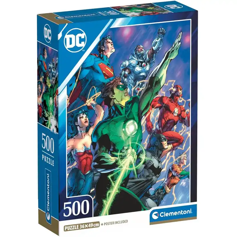 DC Comics Igazság ligája hősei HQC 500db-os puzzle - Clementoni Azonnal elérhető