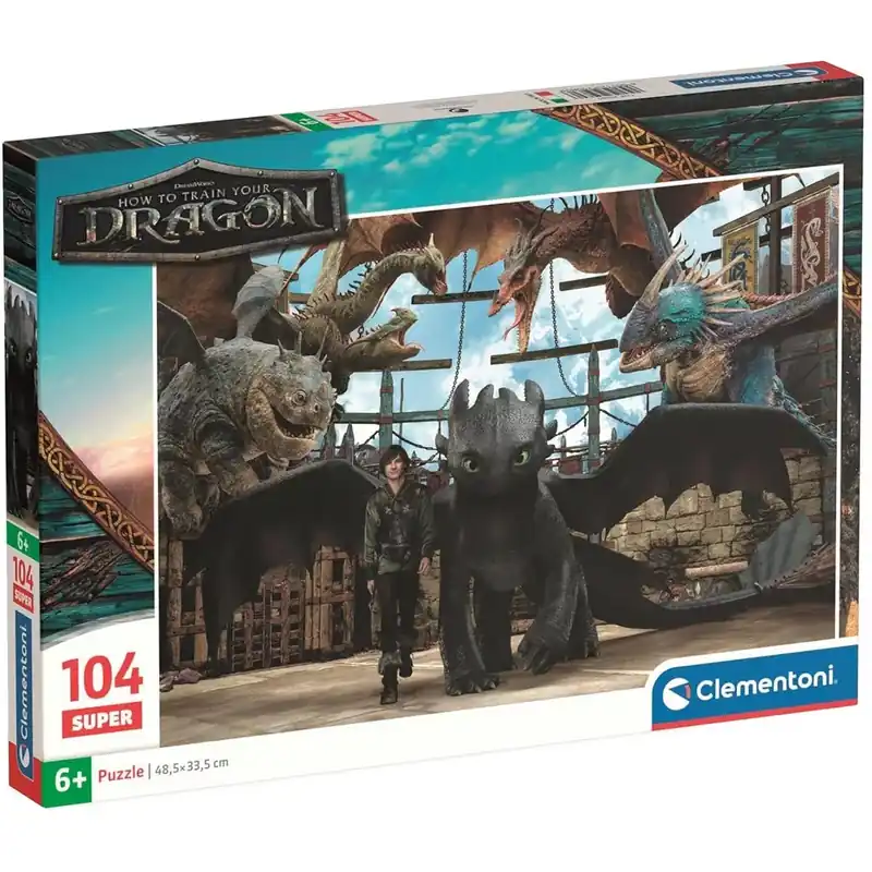 Legnépszerűbb Így neveld a sárkányodat sárkányok szövetsége 104db-os Supercolor puzzle - Clementoni