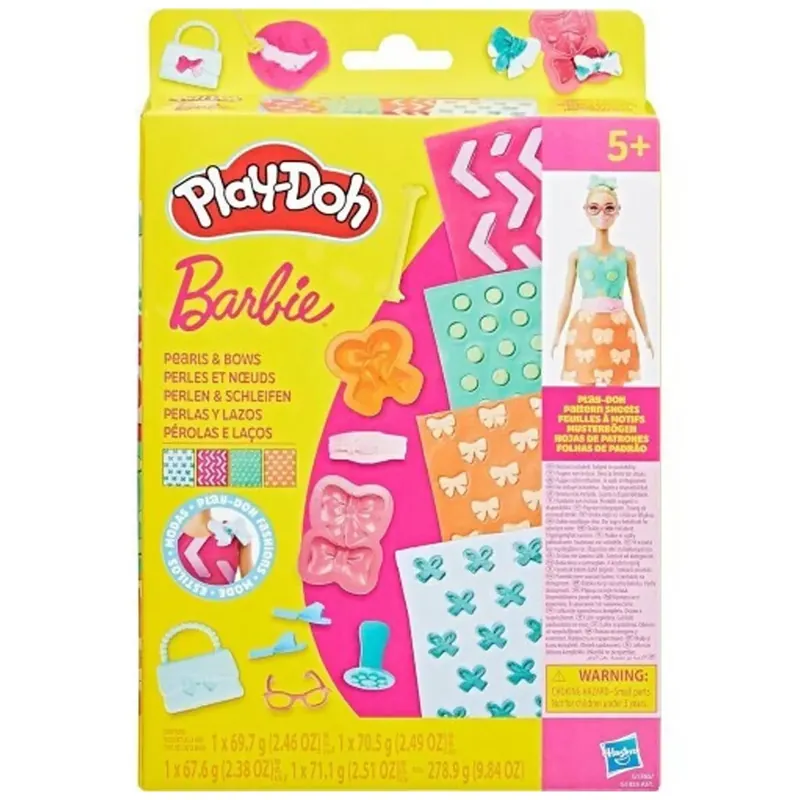 Ajánlat Play-Doh Barbie gyöngyök és masnik gyurma szett - Hasbro