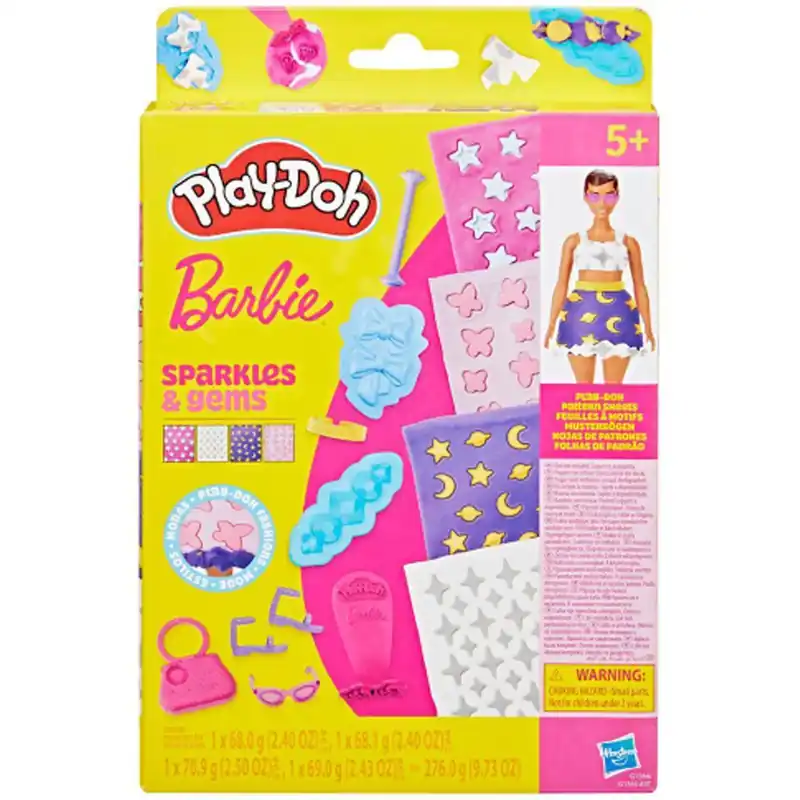 Play-Doh Barbie csillogás és drágakövek gyurma szett - Hasbro Kiárusítás