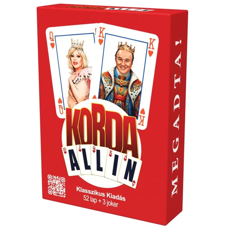 Akciós ár Korda All-in Klasszikus francia kártyapakli (52 lap + 3 Joker)