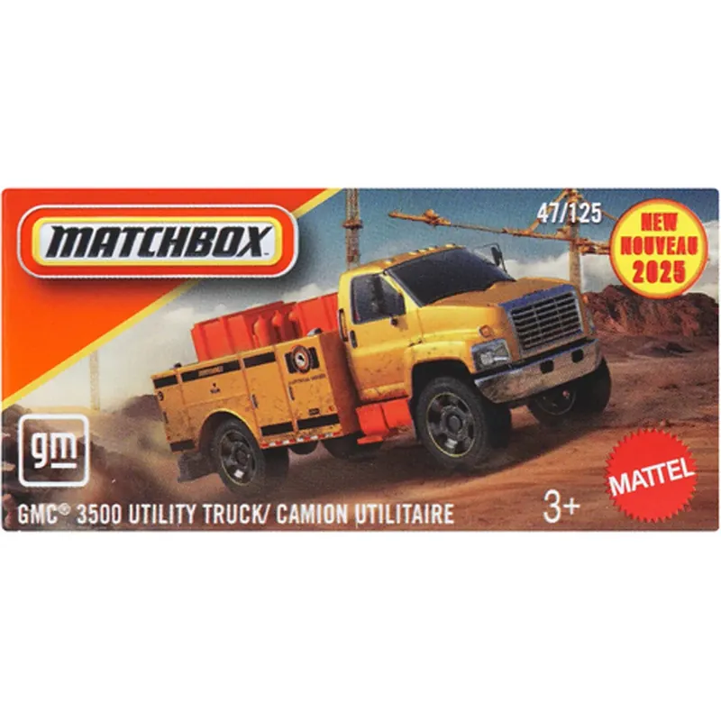 Népszerű Matchbox Papírdobozos GMC 3500 Utility Truck kisautó 1/64 - Mattel