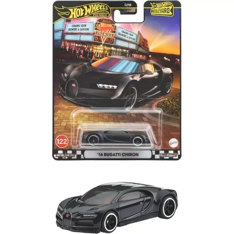Exkluzív ajánlat Hot Wheels Boulevard ‘16 Bugatti Chiron kisautó 1/64 - Mattel