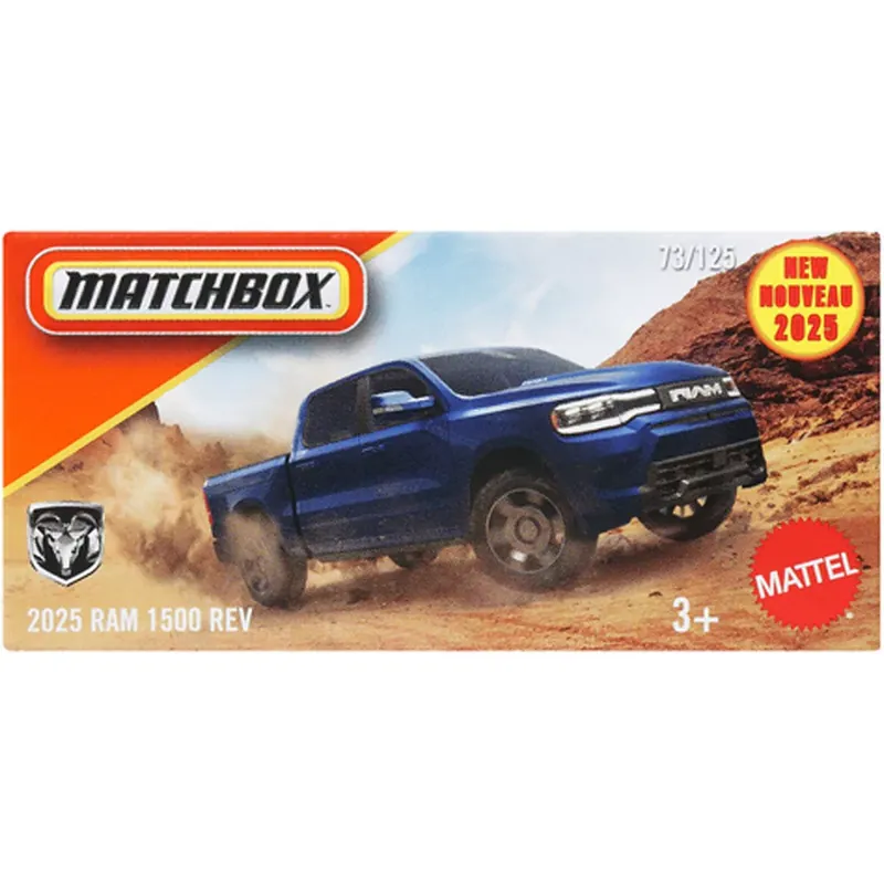 Legkelendőbb Matchbox Papírdobozos 2025 Dodge RAM 1500 REV kisautó 1/64 - Mattel