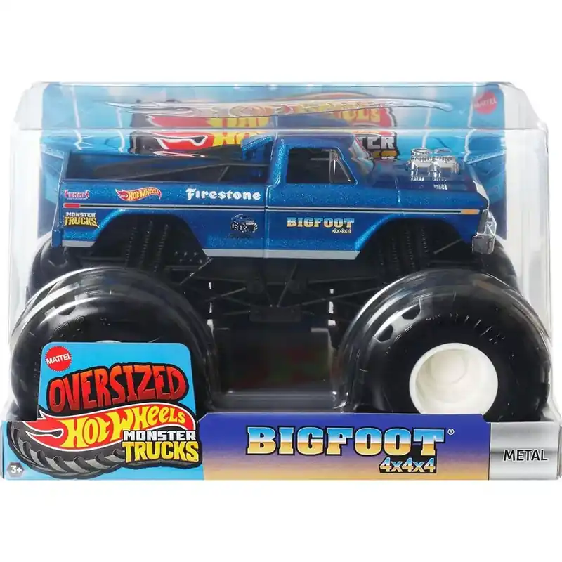 Hot Wheels Monster Trucks Oversized Bigfoot 4x4x4 monster autó 1/24 - Mattel Akciós ár