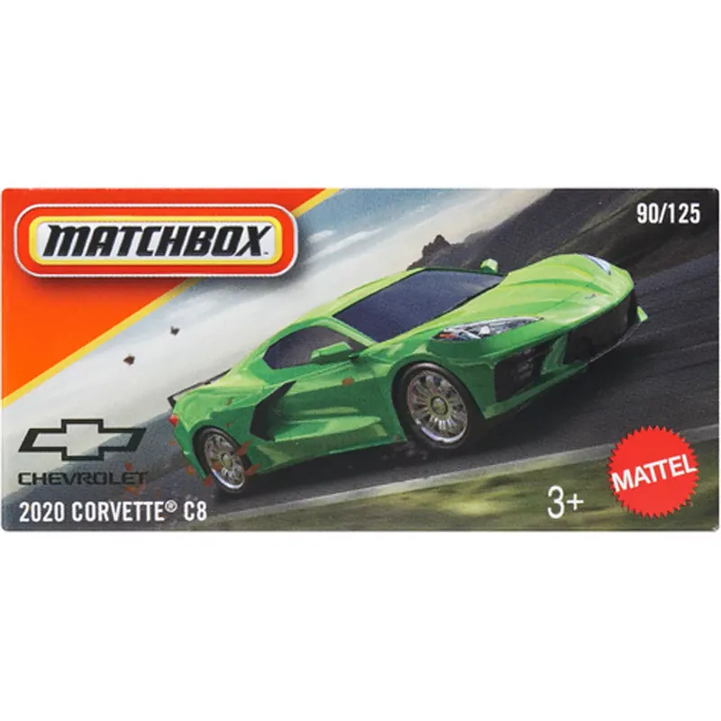 Végkiárusítás Matchbox Papírdobozos 2020 Chevrolet Corvette C8 kisautó 1/64 - Mattel